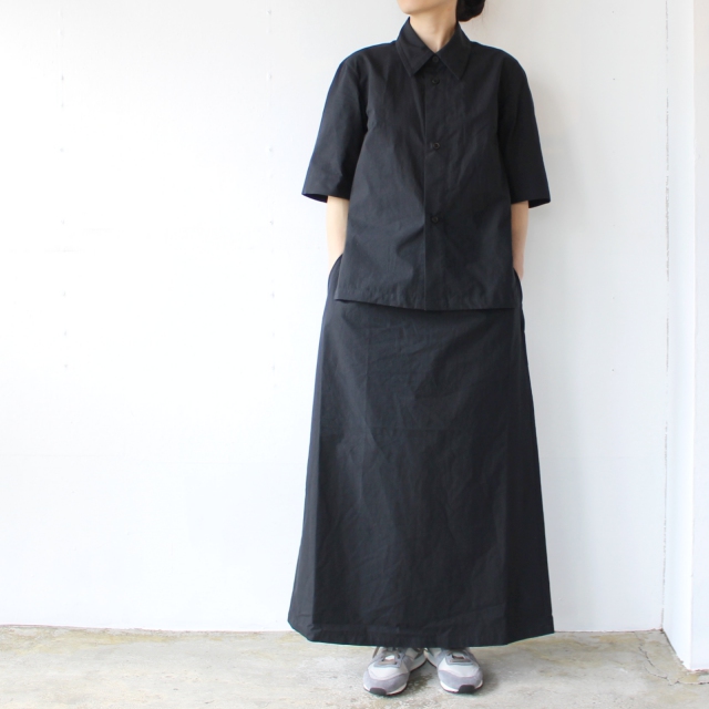 THE HINOKI Organic cotton poplin setup dress コットンポプリンドレス TH21S-22 Midnight  - C.COUNTLY【シーカウントリー】