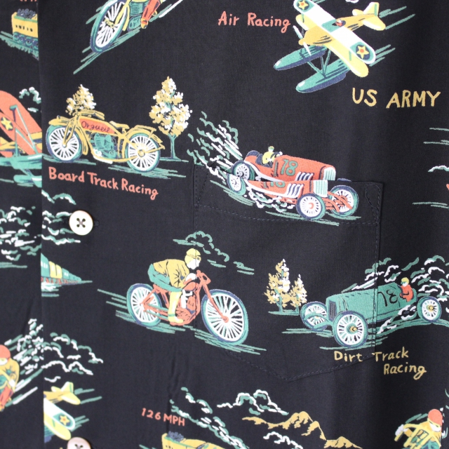 Orgueil オルゲイユ Aloha Shirt アロハシャツ BLACK - 画像 (4)