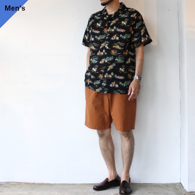 Orgueil オルゲイユ Aloha Shirt アロハシャツ BLACK