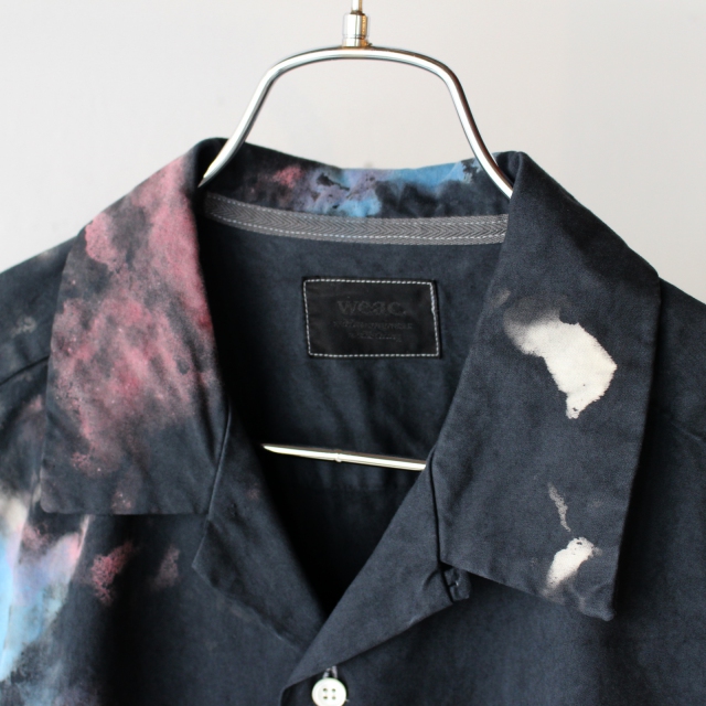 UKIGUMO 手染め開襟シャツ Black - 画像 (4)