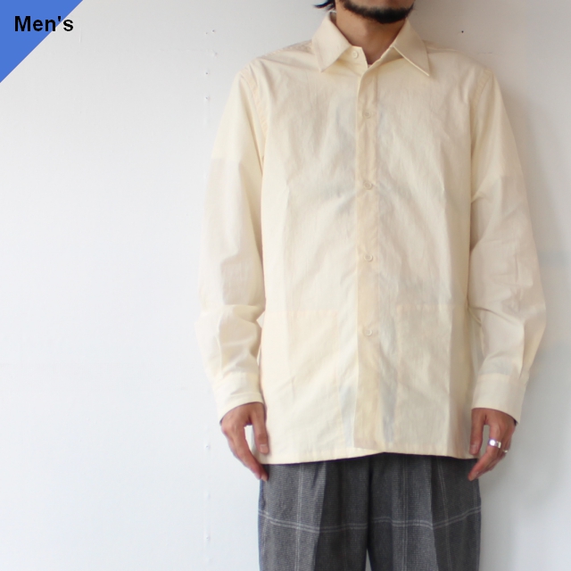 オーガニックコットンウェザースリットポケットシャツ Organic Cotton Weather Slit Pocket Shirt TH21W-1