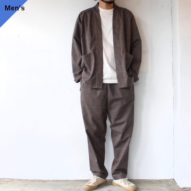 HATENA SHIRTS / RELAX PANTS イージーセットアップ Brown Check