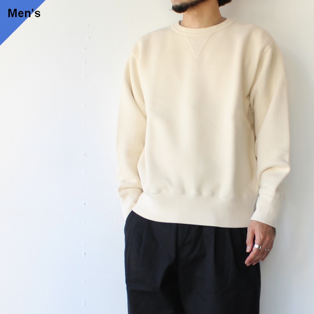 ヘビーウェイトスウェットクルー Heavy fleece sweat エクリュ