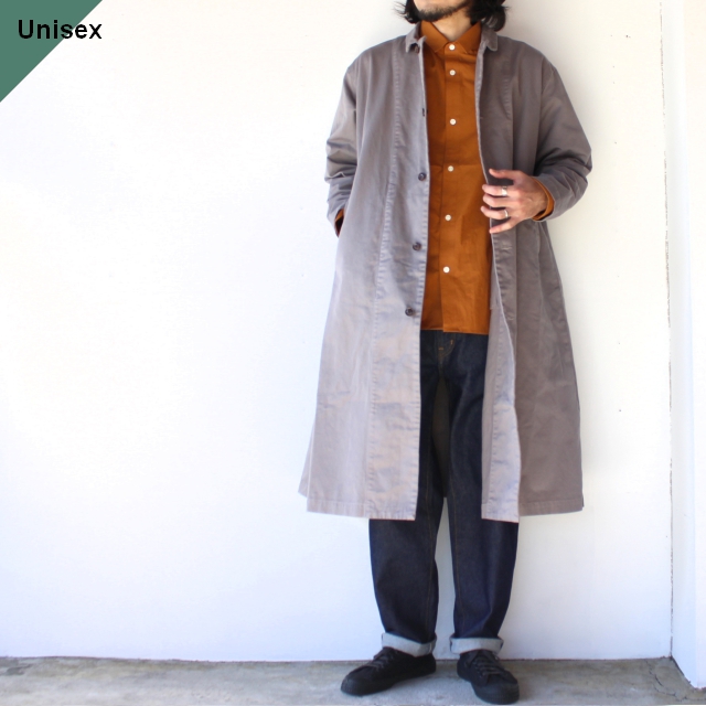 HARVESTY チノオーバーコート Over Coat （GRAY） | C 