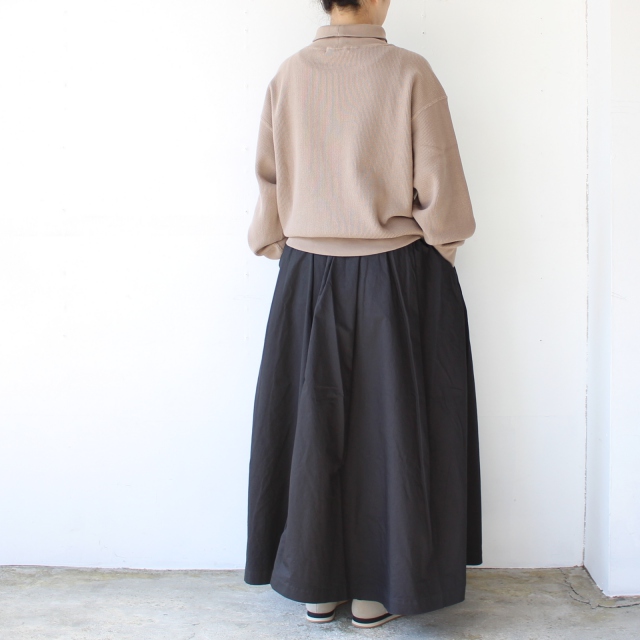 HARVESTY カルメンスカート CARMEN SKIRT A22130 (Black) - 画像 (3)