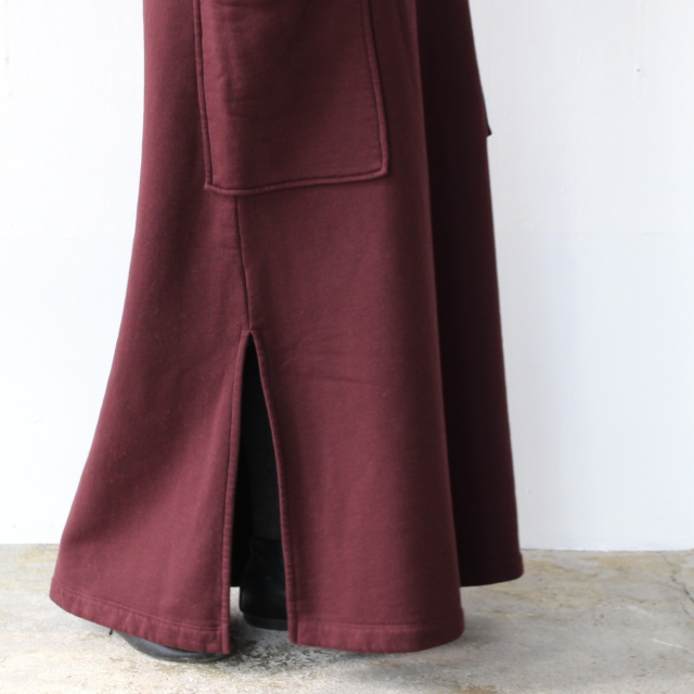 siora 裏起毛スウェットスリーブレスワンピース (Chocolate brown) - 画像 (5)