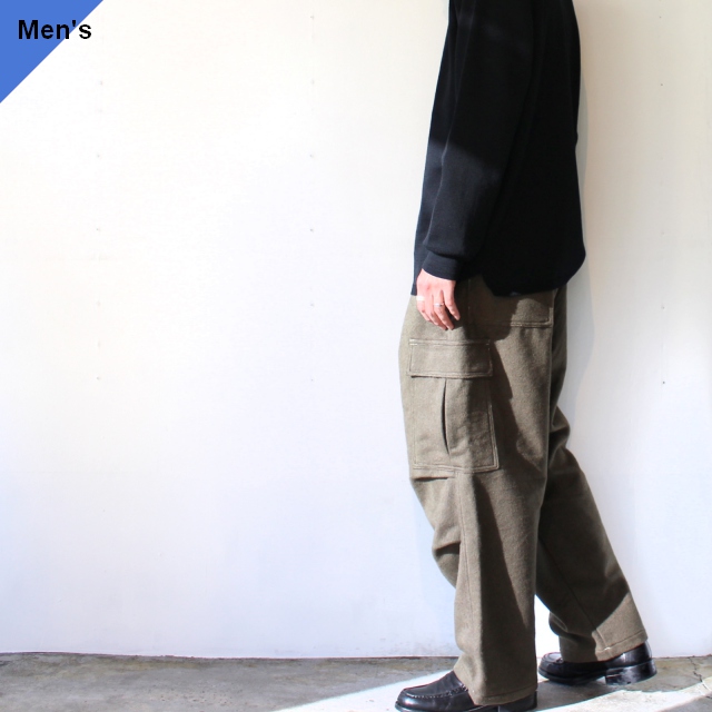 melple コットンメルトンカーゴパンツ Berkeley Cargo Pants 　（Khaki）