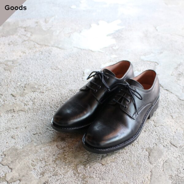 Milton Keynes レザープレーントゥシューズ Plain toe shoes　（Black）