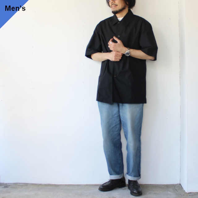 THE HINOKI　OG Cotton poplin Half Sleeve Shirt　TH22S-24　（Midnight）