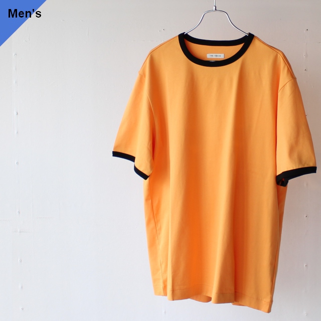 THE HINOKI オーガニックコットンリンガーTee TH23S-46　（Orange × Black）