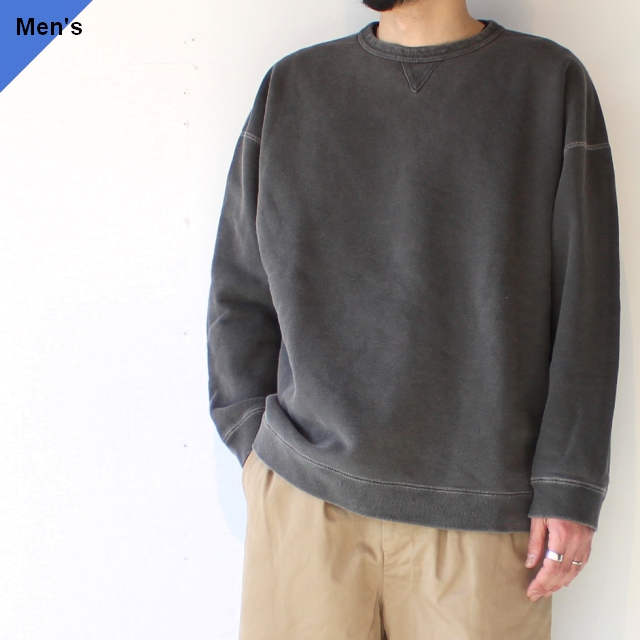 weac.　COVERED ルーズスウェットクルー　（Black）