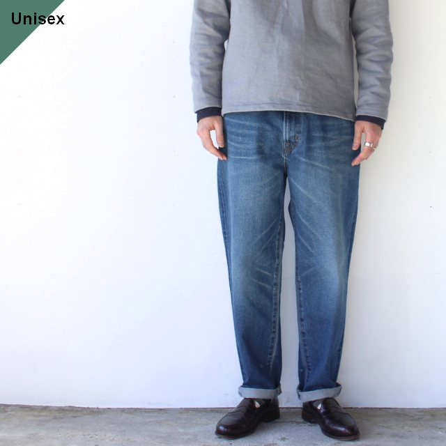 HARVESTY デイリーテーパードデニム DAILY TAPERED DENIM　A12201　（USED BLUE）