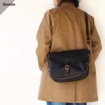 vasco Leather Postman Shoulder Bag - REGULAR - VS-247L （BLACK）