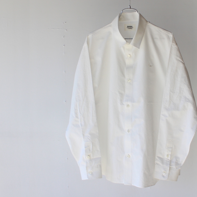 weac. PUGCHAN レギュラーシャツ (White) - 画像 (3)