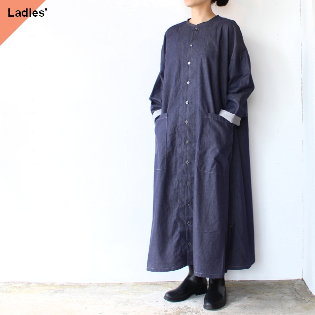 HARVESTY デニムアトリエローブ Denim atelier robe （ONE WASH）