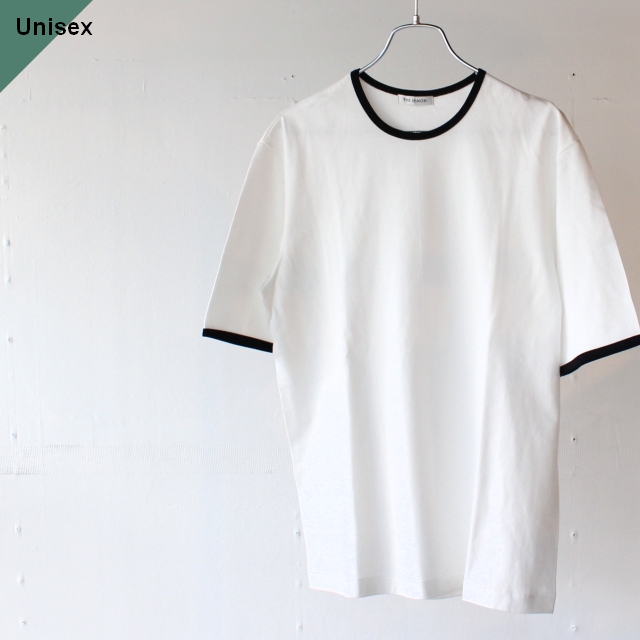 THE HINOKI オーガニックコットンリンガーTee TH22S-42　（White×Black）