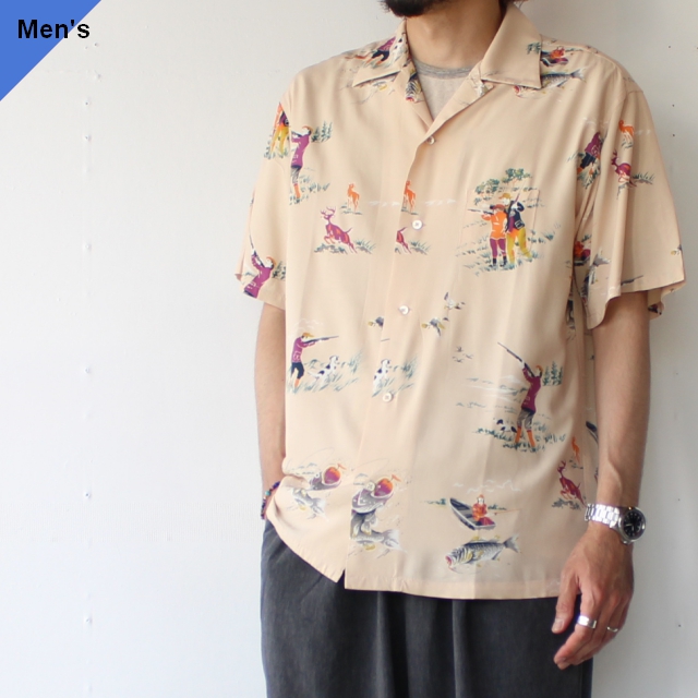 Orgueil　Aloha Shirt アロハシャツ OR-5075 （BEIGE）