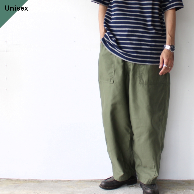 HARVESTY GIZAコットンイージーファティーグパンツ Circus Fatigue Pants / A12101　（Olive）