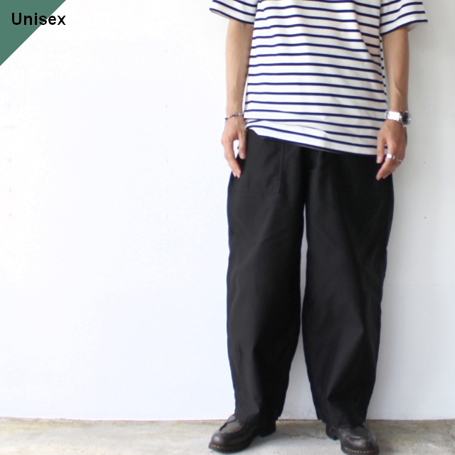 HARVESTY GIZAコットンイージーファティーグパンツ Circus Fatigue Pants / A12101　（Black）