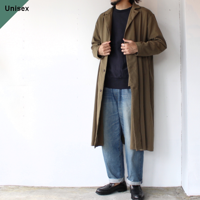 HARVESTY T/Rオーバーコート T/R Tropical Over Coat （OLIVE）