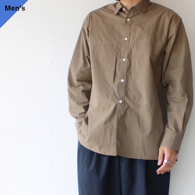 weac. スヴィンコットンミリタリーシャツ Military Dress Shirt　（Khaki）