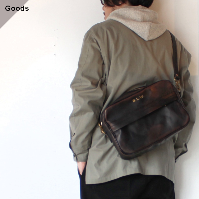 vasco　レザーZIPショルダーバッグ LEATHER WANDER SHOULDER BAG / VS-255L （Black）