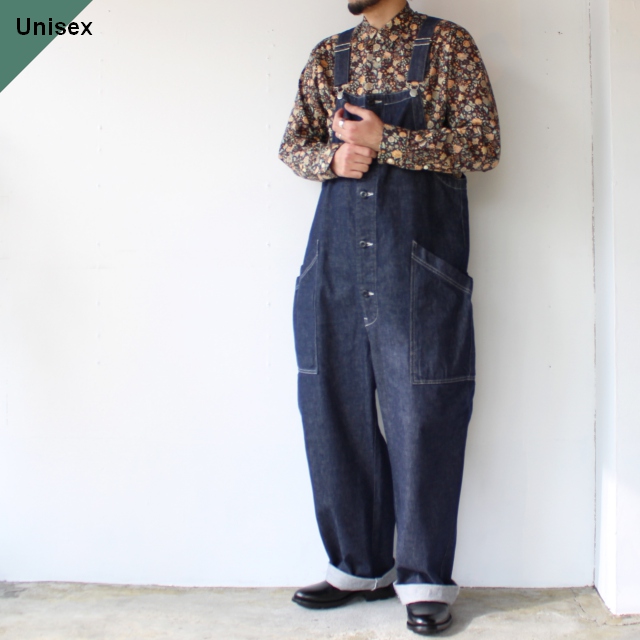 HARVESTY デニムクロスオーバーオール DENIM CLOTH OVERALLS / A12007　（One wash）