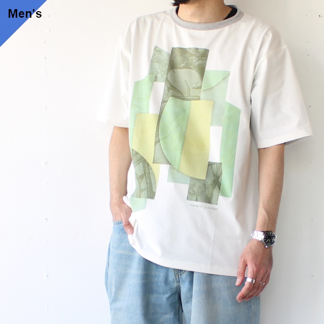 norbit バックシームプリントTシャツ Back seam print t-shirt （White）