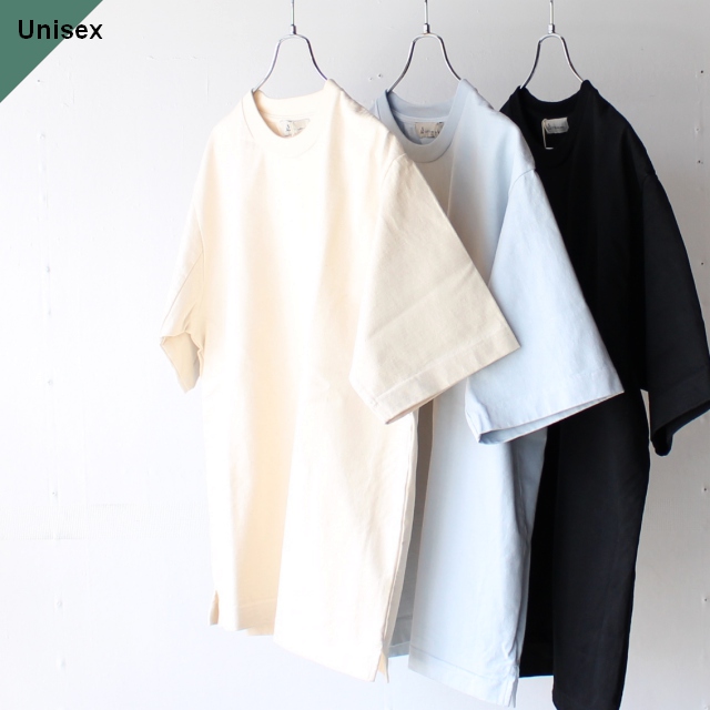 Siora 度詰め天竺クルーネックTee / Interlock kniting Tee