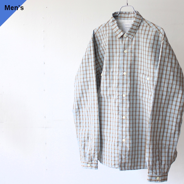 another 20th century クラシカルチェックワークシャツ 20th century FIX shirts　（Blue）