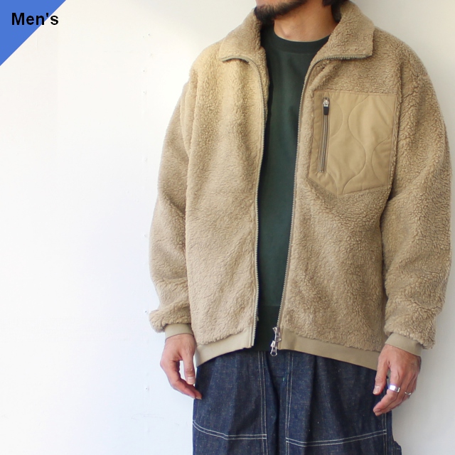 UpscapeAudience トスカーナボアスタンドブルゾン AUD7102　（Natural）