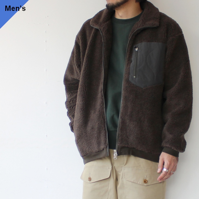 UpscapeAudience トスカーナボアスタンドブルゾン AUD7102　（Mocha）