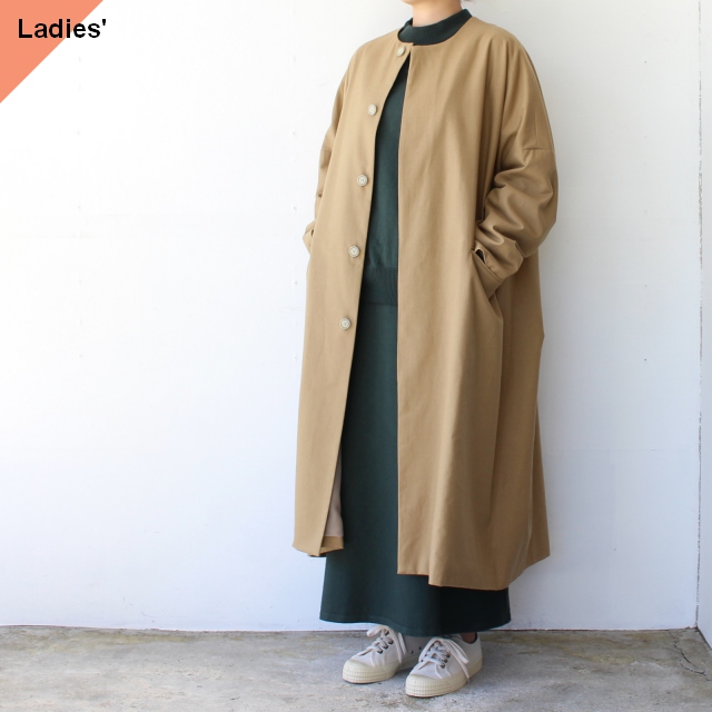 SETTO コットンウールノーカラーコート PORTE COAT （Beige） | C.COUNTLY | シーカウントリー |  長野県松本市セレクトショップ