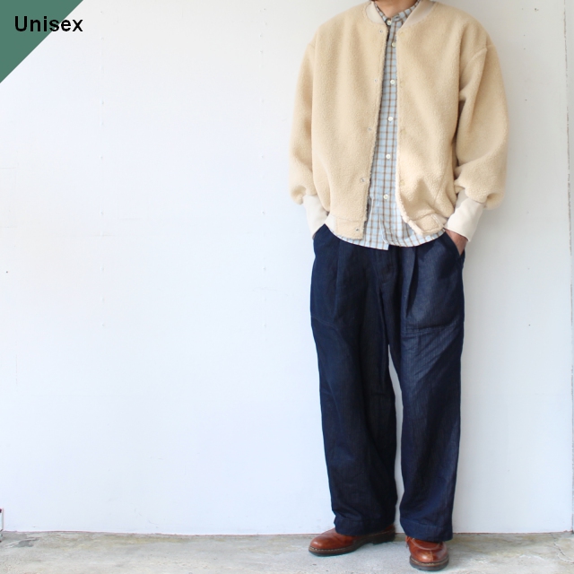 HARVESTY ボアフリースエッグブルゾン Egg blouson A52316　（Beige）