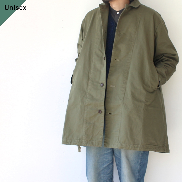 HARVESTY オーバーハーフコート Over Half Coat / A32309　（Military green）