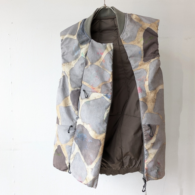 norbit Print Insulation Inner Bush Vest (GRAY) - 画像 (2)