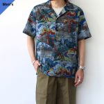 Bohemians シャンブレーアロハシャツ HAWAIIAN LIFE CHAMBRAY S/S SHIRT　（BLUE）