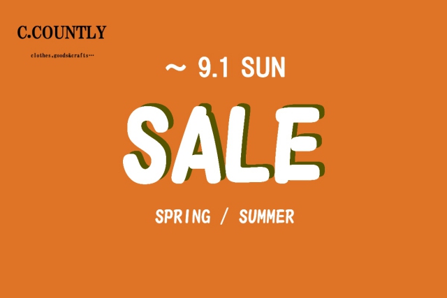 【9/1 (日) 終了!!】 SUMMER SALE