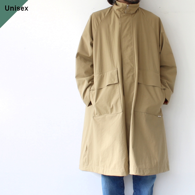 amne ナイロンオックスオーバーコート Nylon OX Covered coat　（Beige）