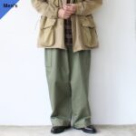 HAVERSACK ヘリンボーンベルテッドパンツ Herringbone Belted Pants / M43 type　（Khaki）