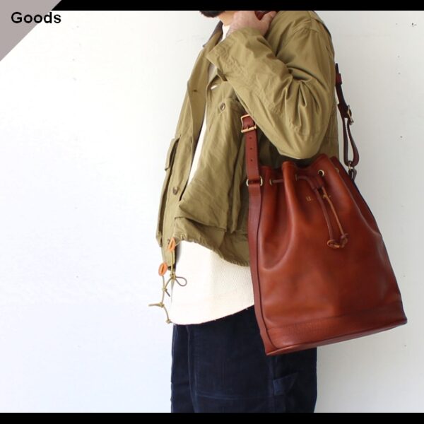 vasco 巾着型2WAYショルダーバッグ LEATHER WANDER PURSE BAG VS-213L 　（Camel）