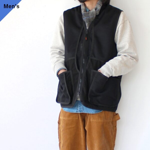 FORTIS CLOTHING リップストップメッシュフィールドベスト Lipstop Mesh Field Vest　（Black）