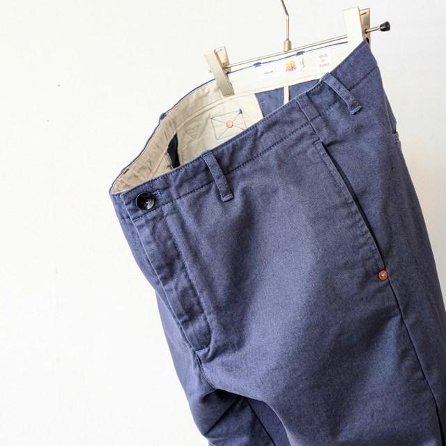 melple チノトラウザー Venice Trousers (NAVY) - 画像 (2)