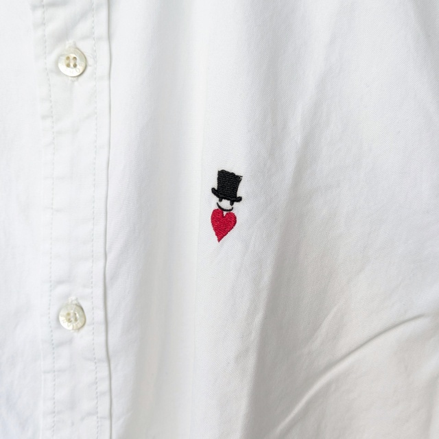 Bohemians バンドカラーOXシャツL/S STAND COLLAR OX SHIRTS (White) - 画像 (4)