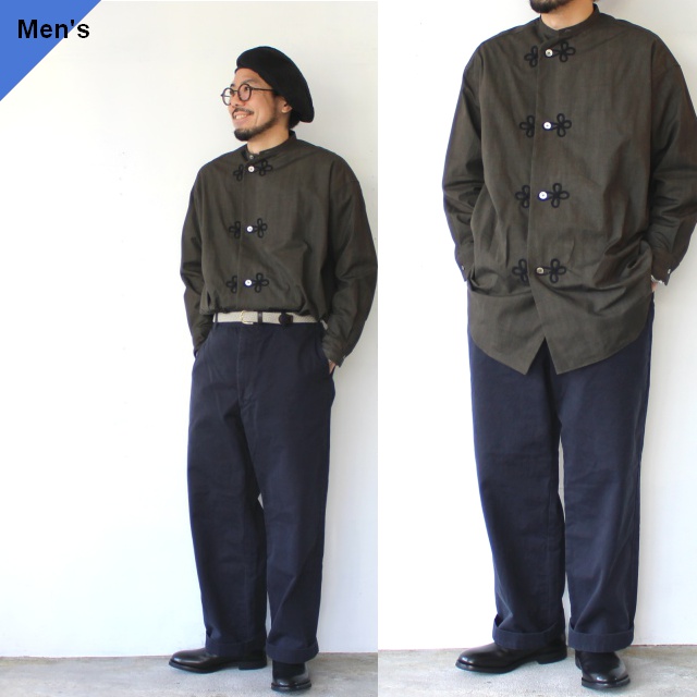 HAVERSACK 墨染ブロードルーズスリーピングシャツ Ink dyed broadcloth sleeping shirt