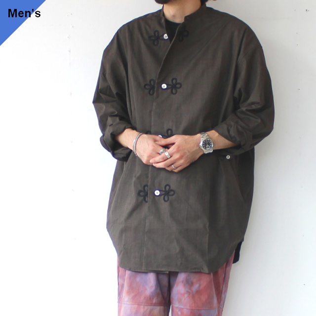 HAVERSACK 墨染ブロードルーズスリーピングシャツ Ink dyed broadcloth sleeping shirt