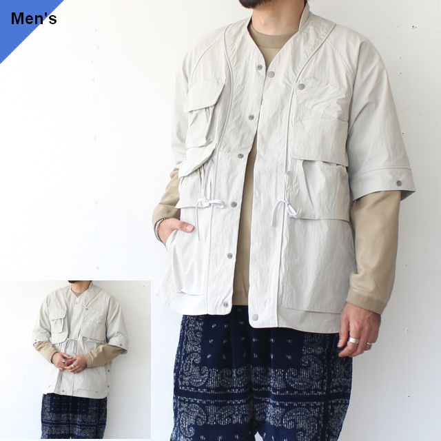 norbit C/Nハーフスリーブシャツジャケット Multi Function Baseball Shirt Jacket　（Gray）