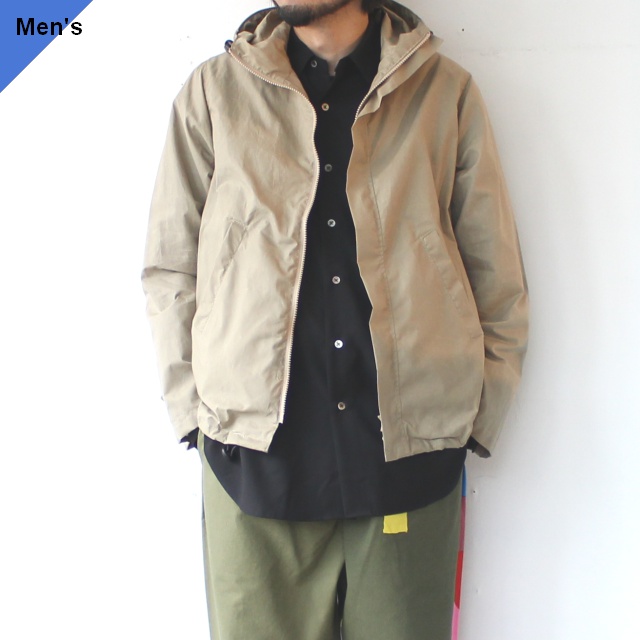Au vrai chic Britain ワックスコットンフーデッドレインジャケット Millerain waxed cotton hooded rain jacket (Khaki)