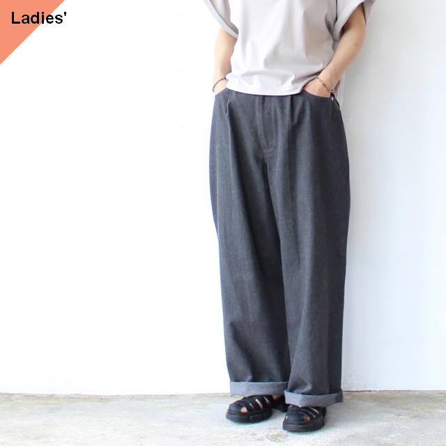 FANTASTICDAYS 10.5ozデニムオーバルパンツ 1PDENIM　（Dark Gray）