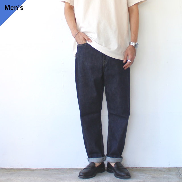 Orgueil 14oz本藍デニムテーパードトラウザー / Tailor Jeans Regular Tapered OR-103 (ONE WASH)